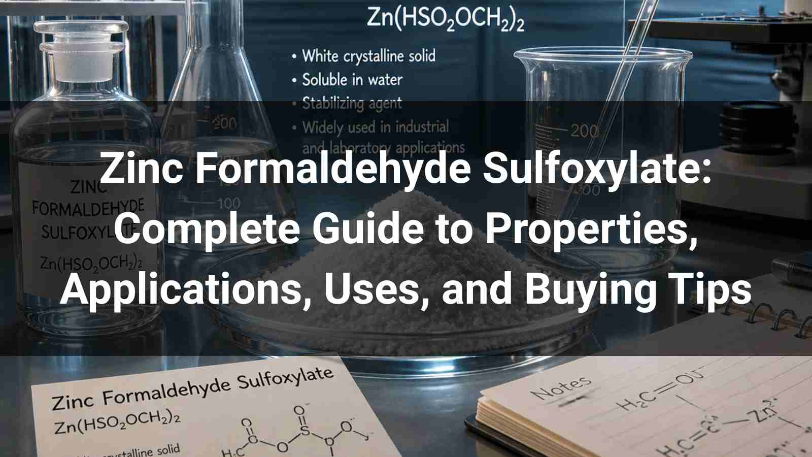 Zinc Formaldehyde Sulfoxylate: Complete Guide to Properties, Applications, Uses, and Buying Tips